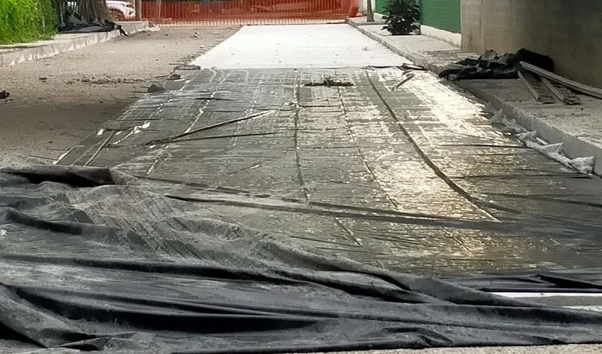 Sin duda alguna en este periodo vacacional se pavimentaron varias calles de la cabecera municipal